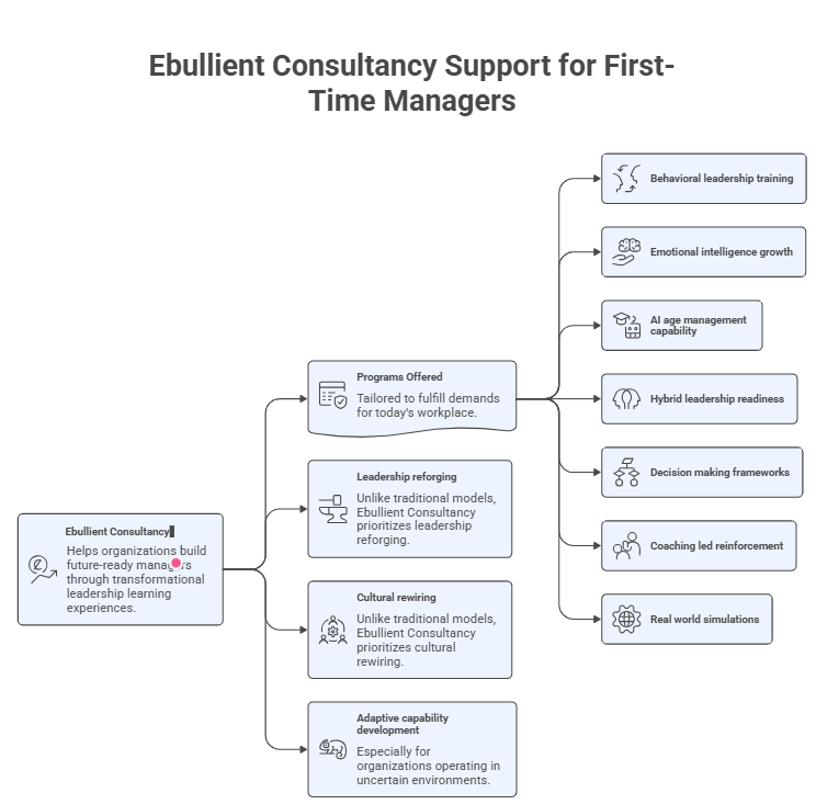 Ebullient Consultancy Support for First-Time Managers