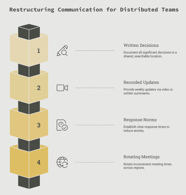 Restructuring Communication for Distributed Teams