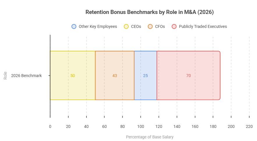 Retention Bonus Benchmarks by Role in M&A (2026)